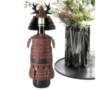 Housse Pour Bouteille De Vin shield - Figurine Légère En Cuir PU 180 G, Pochette Artistique Des États En Guerre, Ornement De Bureau Pour Bar | Vitrine De Salle À Manger De Cuisine À Domicile D