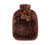 Housse pour bouteille d'eau chaude, housse en cuir synthétique en peluche pour 2 litres (2 000 ml) | Le chiffon de la bouillotte aide à les douleurs musculaires et les crampes