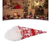 Housse pour bouteille Vin Noël en Feutre Souple avec pour chapeau et | Barbe, Décoration Table pour fête pour Champagne et , pour accessoire Réutilisable pour Soirées