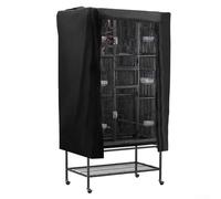 Housse pour cage à oiseaux avec tissu occultant respirant, panneau avant réglable pour contrôler la lumière, convient pour cages à oiseaux de 69, 104, 122 cm