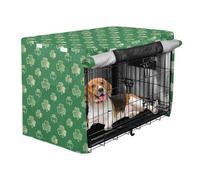 Housse pour cage chien trèfle et panier de basket-ball couvre rouleau vert