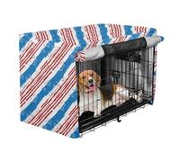 Housse pour cage de chien Drapeau USA Couverture de niche Couverture de protection Store enrouleur