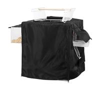 Housse pour cages à perruches - Polyester imperméable, Protection contre les oiseaux, Couche d'isolation respirante, Boîtier anti-lumière, coupe-vent, Conception de coupe de cage réglable