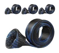 Housse pour canne à coulée - Couvre-canne en filet de protection, élastique robuste pour rangement d'outils pour voyage plage lac garage quai rivière Kayak bateau pont surf et rivage, Bleu, noir,