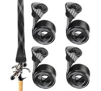 Housse pour canne à pêche, étui tissé portable pour cannes, protection élastique renforcée pour rangement de transport et pont de plage, lac garage, quai de surf, rivière kayak, bateau berg