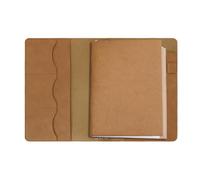 Housse pour Carnet | Housse En Cuir pour Carnet A5 | Housse pour Journal | Protège-carnet Cuir, avec Poches Intérieures, Conservez Cartes et Reçus, pour Réunions et Déplacements