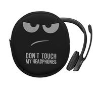 kwmobile Housse Compatible avec Logitech H390 étui - Housse de Protection Souple en néoprène pour Casque Audio 21,5 x 16 cm - Blanc-Noir-Noir