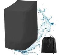 Housse pour Chaise de Jardin Empilables 210D Oxford Imperméable 114 x 85 x 65 cm Housse de Protection pour Chaises de Jardin avec Corde Réglable pour Patio, Antipoussière, Anti -UV