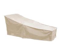 Housse pour Chaise Longue Jardin, Oxford 420D Couverture Bain de Soleil Bâche Transat Anti-UV Anti-Poussière Imperméables protection avec Corde et Boucle, pour Patio Exterieur (Beige,200*70*40*68cm)
