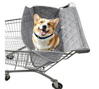 Housse pour Chariot de Course pour Chien | Tapis Doux Confortable Rembourré Imperméable Et Coussins - Protection De Caddie Canine - Extérieur, supermarché, Espace Public, café et Voyage