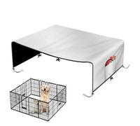 Housse Pour Chenil - Pare-Soleil 210D Oxford pour Enclos pour Animaux | Couverture Imperméable Grande Pour Caisse,Pour Pique-Nique Camping Extérieur Jardin Plage Parc Rassemblement Familial Patio