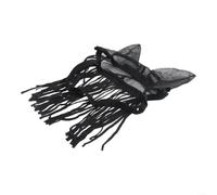 Housse pour cheval mouche avec pompons en tissu polyester léger pour une meilleure circulation de l'air par temps chaud (M)
