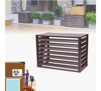 Housse pour climatiseur extérieur avec grille inclinée pour une circulation de l'air libre et une protection contre les intempéries