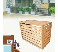 Housse pour climatiseur extérieur avec grille inclinée pour une circulation de l'air libre et une protection contre les intempéries