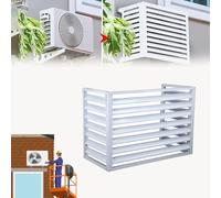 Housse pour climatiseur extérieur avec grille inclinée pour une circulation de l'air libre et une protection contre les intempéries