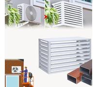 Housse pour climatiseur extérieur avec grille inclinée pour une circulation de l'air libre et une protection contre les intempéries