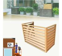 Housse pour climatiseur extérieur avec grille inclinée pour une circulation de l'air libre et une protection contre les intempéries