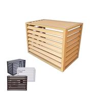 Housse pour climatiseur extérieur avec grille inclinée pour une meilleure circulation de l'air et une protection contre les intempéries