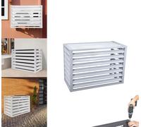 Housse pour climatiseur extérieur avec grille inclinée pour une meilleure circulation de l'air et une protection contre les intempéries