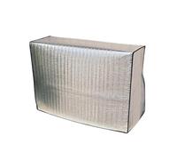 Housse pour Climatiseur Extérieur Couverture de climatisation extérieure, couverture de nettoyage étanche for climatiseur, pare-soleil, couverture de lavage (Color : Silver, Size : 74x54x26cm)