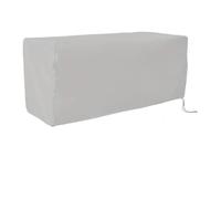 Housse pour coffre de rangement Couvercle de boîte Protection anti-poussière et solaire for cour extérieure, couvercle pont, rangement, noir argent(Silver,123x63x55cm)