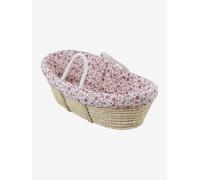 Housse pour couffin en gaze de coton rose imprimé TU