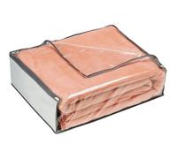 Rayen Boîte de rangement Sac en PVA zippé avec résille respirante 55x65x20 cm translucide
