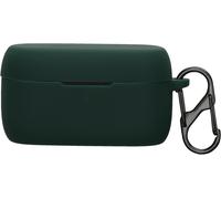 Housse pour écouteurs Compatible avec Jabra Evolve 2 Buds - Coque de Protection en Silicone - Vert foncé