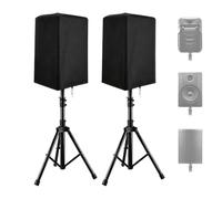 Housse pour Enceintes pour LD Systems Maui 44 2014-2020 | Protection Extérieur Enceinte PA Vertical | Imperméable Résistant aux UV Anti-poussière | Tissu Oxford 420D | Cordon Réglable