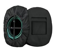 Housse Pour Enrouleur De Tuyau - Protecteur Anti-Poussière | Housse 420D Oxford Pour Dérouleur De Jardin Renforcée - Pour La Pluie Et Le Soleil Câbles D'Extension Garage Extérieur Piscine Jardin