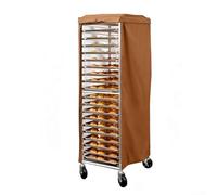 Housse pour étagère de boulangerie avec caractéristiques imperméables et résistantes à la poussière, fabriquée à partir de tissu Oxford, s'adapte à la taille standard 58,4 x 71,1 x 162,6 cm (café)