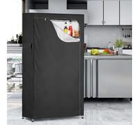 Housse pour étagères métalliques fabriquée en tissu Oxford 210D avec accès complet à la fermeture éclair, deux poches latérales et un mécanisme de fixation antidérapant (121,9 x 61 x 182,9 cm)