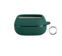 Housse pour étui d'écouteurs Compatible avec JBL Live Flex 4, étui en Silicone pour écouteurs, boîtier de Rangement pour Casque avec Boucle Ronde (étui Seul) (Vert foncé)
