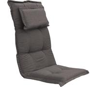 Housse pour fauteuil à haut dossier PORTLAND avec coussin - Couleur : Gris