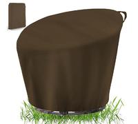 Housse pour Fauteuil Papasan, Imperméables Bâche de Protection pour Chaise Papasan de Jardin Extérieur, 420D oxford Couverture de Chaises à Bascule en Osier pour (Size:420D：120*46*89cm,Color:brun)