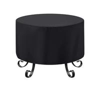 Housse pour foyer rond Housse de protection imperméable for foyer terrasse, noire, for barbecue, abri jardin, rond, for , for meubles(95x75cm)