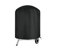 Housse pour foyer rond Housses de barbecue rondes foyer extérieur : Protection tous temps for barbecues Housse ronde imperméable(Black,58x77cm)