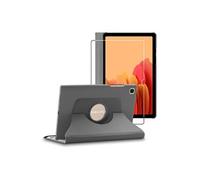 ebestStar - Coque pour Samsung Galaxy Tab A7 10.4 T505 (2022, 2020), Etui Rotatif 360, Housse Protection PU Cuir, Gris + Verre Trempé