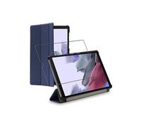 Coque + Verre Trempé - ebestStar - Samsung Galaxy Tab A7 Lite 8.7 - Housse Film écran Smart Case Support - Bleu Foncé