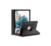 Housse pour Galaxy Tab A8 10.5 (2021) SM-X200 X205 Support Rotatif 360 PU Cuir, Noir