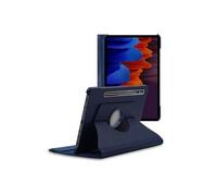 Housse pour Galaxy Tab S7+ SM-T970 Support Rotatif 360 PU Cuir , Bleu Foncé