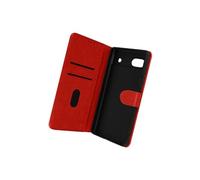 Housse Google Pixel 6A Clapet Portefeuille Fonction Support Vidéo rouge