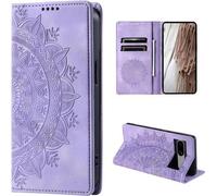 Housse pour Google Pixel 8a Housse de téléphone portable Flip Case Cover Etui Mandala Lila