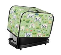 Housse pour grille-pain 2 tranches avec manette de jeu dans l'herbe - Anti-poussière, résistante à l'huile, protège les petits appareils de cuisine