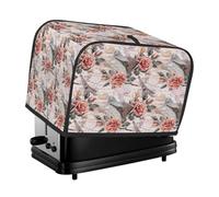 Housse pour grille-pain 2 tranches vintage Paris Tour Eiffel Fleur Petit appareil Grille-pain Housse anti-poussière Cadeaux de cuisine