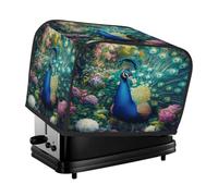 Housse pour grille-pain 4 tranches vert paon oiseau floral petit appareil grille-pain housse anti-poussière cadeaux de cuisine