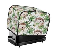 Housse pour grille-pain à 2 tranches - Aquarelle - Feuilles de hérisson - Petit appareil - Cadeau de cuisine