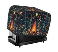 Housse pour grille-pain à 2 tranches avec poches, protection contre la poussière et les empreintes digitales « In The Anime Night We Were Warming Ourselves By The Fire In The Woods »