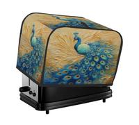 Housse pour grille-pain à 2 tranches - Beau motif oiseau et paon - Petit appareil - Pour grille-pain - Cadeau de cuisine