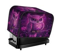 Housse pour grille-pain à 2 tranches - Belle chouette violette - Petit appareil électroménager - Cadeau de cuisine
